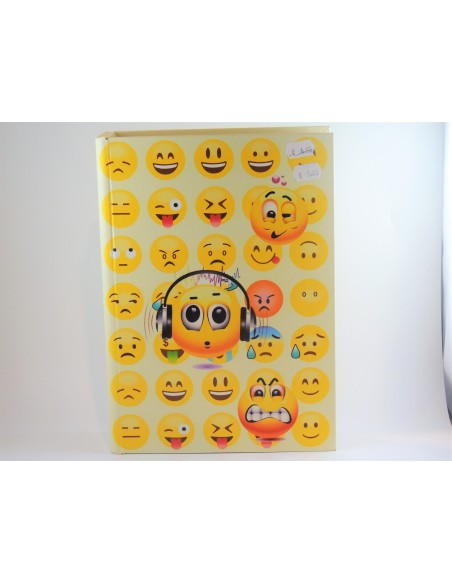 Livre Bois Emoticone Smiley 25cm