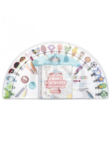 COFFRET 20 CRAYONS 20 GOMMES ET CAHIER 26 PAGES ACTIVITES .