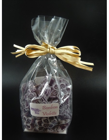 Sachet de bonbons violette 200g